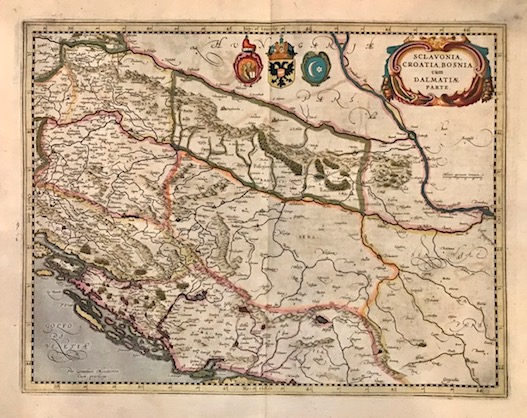 Mercator Gerard - Hondius Jodocus Sclavonia, Croatia, Bosnia cum Dalmatiae parte 1637 Amsterdam 
